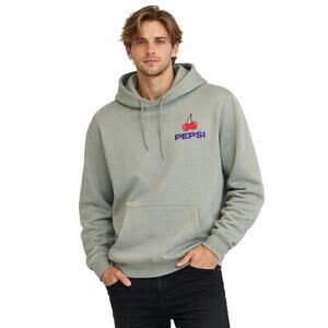 Vintage Pepsi Cola Hoodie Cherry Graphic Sweatshirt Y2K Streetwear Unisex M